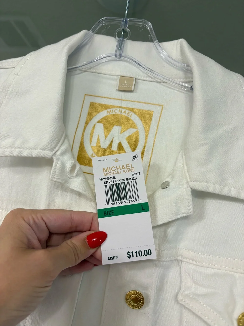 Michael Kors White Denim Jacket